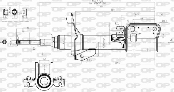 Open Parts SAB8327.31 - Shock Absorber autospares.lv