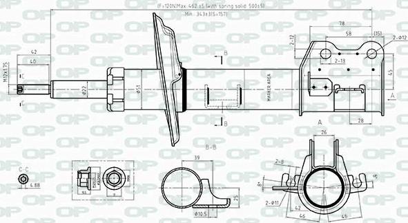 Open Parts SAB8374.31 - Shock Absorber autospares.lv