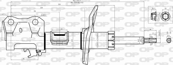 Open Parts SAB8375.31 - Shock Absorber autospares.lv