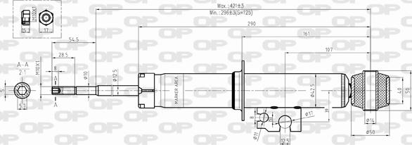 Open Parts SAB8372.32 - Shock Absorber autospares.lv