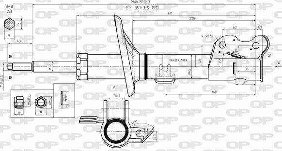 Open Parts SAB8294.31 - Shock Absorber autospares.lv