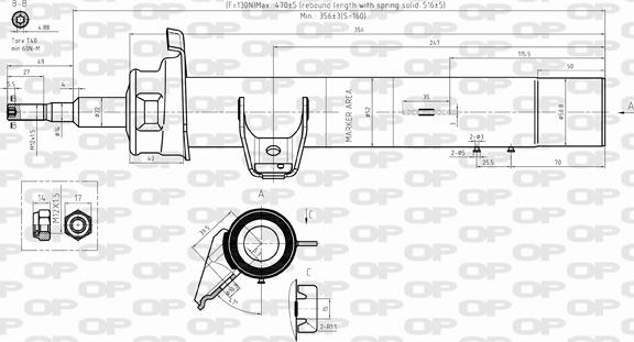 Open Parts SAB8291.31 - Shock Absorber autospares.lv