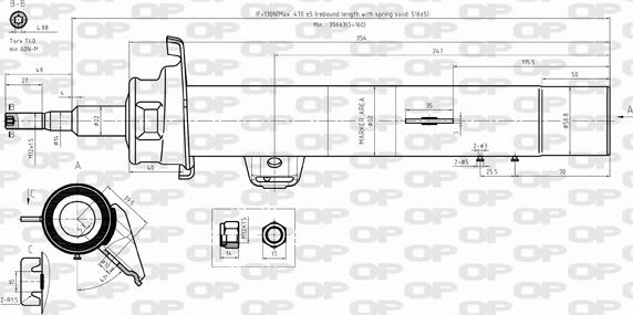 Open Parts SAB8292.31 - Shock Absorber autospares.lv