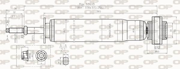 Open Parts SAB8259.32 - Shock Absorber autospares.lv