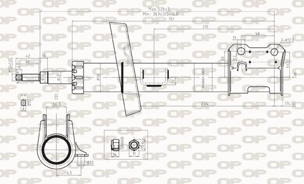 Open Parts SAB8269.31 - Shock Absorber autospares.lv