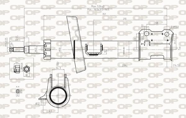 Open Parts SAB8268.31 - Shock Absorber autospares.lv