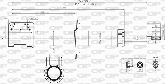 Open Parts SAB8206.31 - Shock Absorber autospares.lv