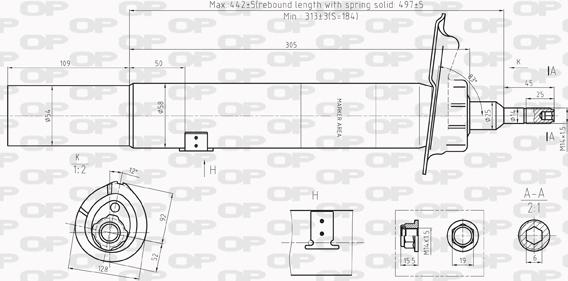 Open Parts SAB8208.31 - Shock Absorber autospares.lv