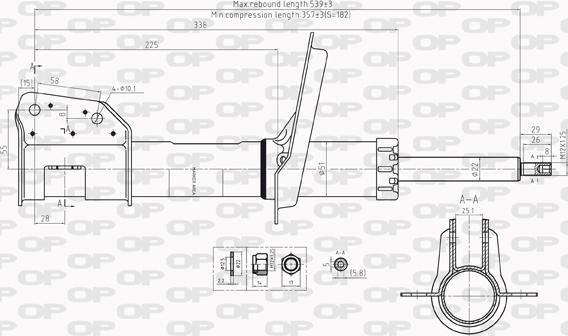 Open Parts SAB8216.31 - Shock Absorber autospares.lv