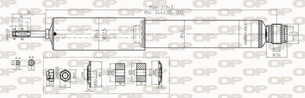 Open Parts SAB8282.31 - Shock Absorber autospares.lv