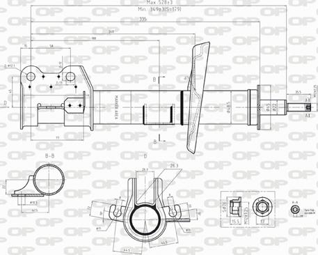 Open Parts SAB8239.31 - Shock Absorber autospares.lv