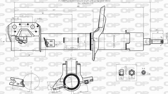 Open Parts SAB8234.31 - Shock Absorber autospares.lv