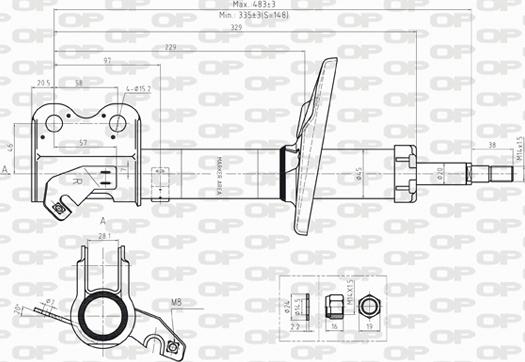 Open Parts SAB8236.31 - Shock Absorber autospares.lv