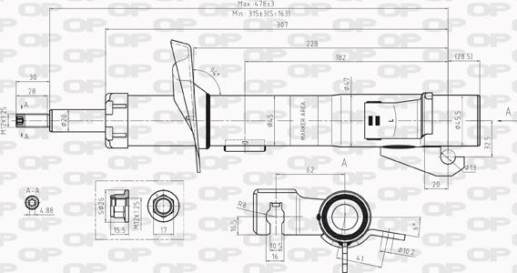 Open Parts SAB8230.31 - Shock Absorber autospares.lv