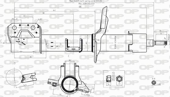 Open Parts SAB8238.31 - Shock Absorber autospares.lv