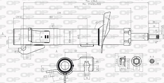 Open Parts SAB8229.31 - Shock Absorber autospares.lv