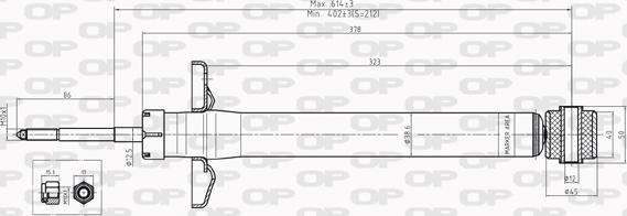 Open Parts SAB8226.12 - Shock Absorber autospares.lv