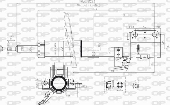 Open Parts SAB8221.31 - Shock Absorber autospares.lv