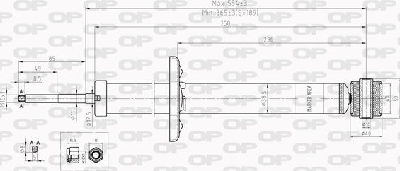 Open Parts SAB8227.32 - Shock Absorber autospares.lv