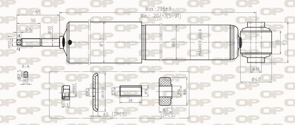 Open Parts SAB8273.31 - Shock Absorber autospares.lv