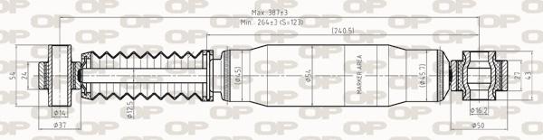 Open Parts SAB8272.32 - Shock Absorber autospares.lv