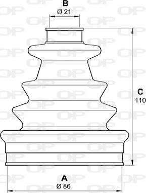 Open Parts SJK7095.00 - Bellow, drive shaft autospares.lv