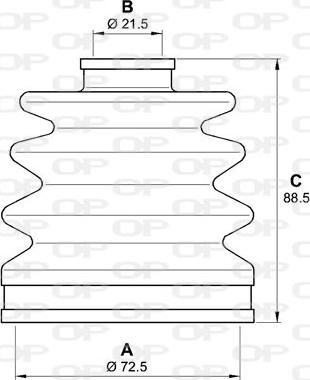 Open Parts SJK7043.00 - Bellow, drive shaft autospares.lv