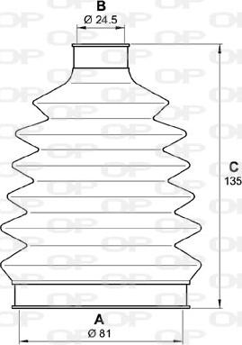 Open Parts SJK7058.00 - Bellow, drive shaft autospares.lv