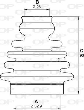 Open Parts SJK7082.00 - Bellow, drive shaft autospares.lv