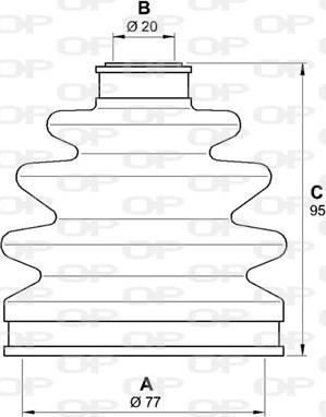 Open Parts SJK7180.00 - Bellow, drive shaft autospares.lv