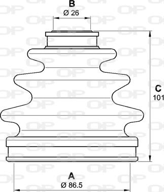 Open Parts SJK7121.00 - Bellow, drive shaft autospares.lv