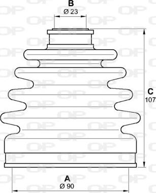 Open Parts SJK7271.00 - Bellow, drive shaft autospares.lv