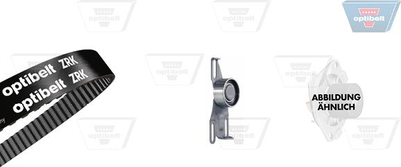 Optibelt KT 1026 W1 - Water Pump & Timing Belt Set autospares.lv