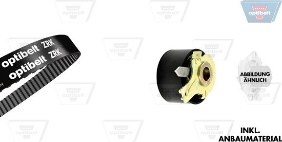 Optibelt KT 1368 W2 - Water Pump & Timing Belt Set autospares.lv