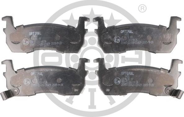 Optimal 9456 - Brake Pad Set, disc brake autospares.lv