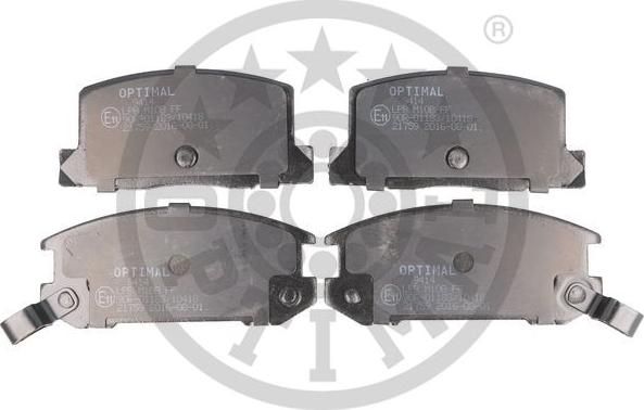 Optimal 9414 - Brake Pad Set, disc brake autospares.lv