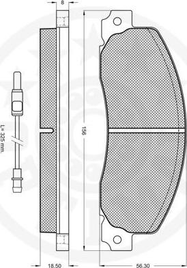 Optimal 9417 - Brake Pad Set, disc brake autospares.lv