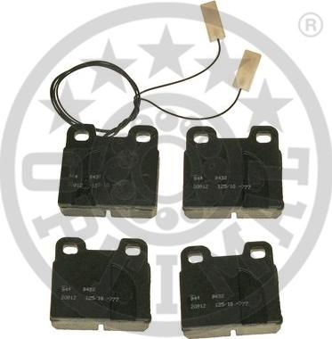 Optimal 9432 - Brake Pad Set, disc brake autospares.lv