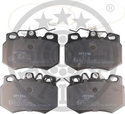 Optimal 9478 - Brake Pad Set, disc brake autospares.lv