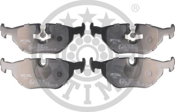 Optimal 9544 - Brake Pad Set, disc brake autospares.lv