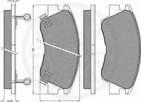 Optimal 9557 - Brake Pad Set, disc brake autospares.lv