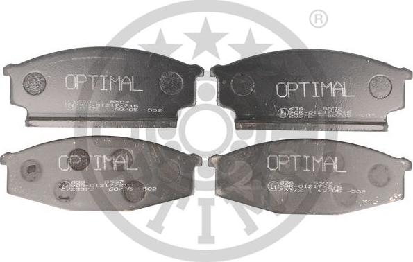 Optimal 9507 - Brake Pad Set, disc brake autospares.lv