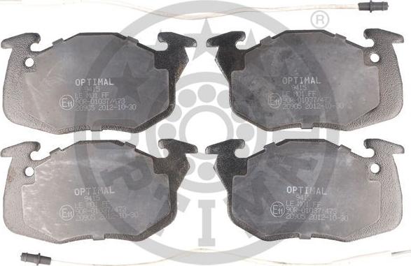 Optimal 9514 - Brake Pad Set, disc brake autospares.lv