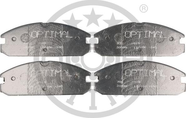 Optimal 9515 - Brake Pad Set, disc brake autospares.lv