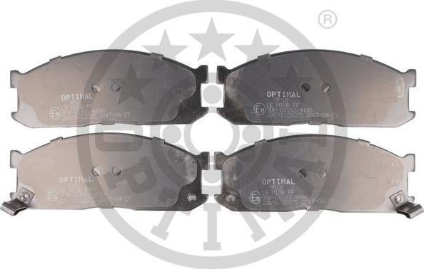 Optimal 9518 - Brake Pad Set, disc brake autospares.lv