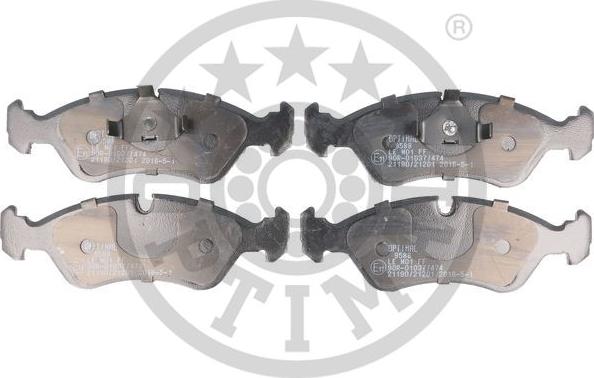 Optimal BP-09588 - Brake Pad Set, disc brake autospares.lv