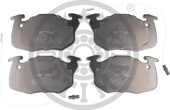 Optimal 9696 - Brake Pad Set, disc brake autospares.lv