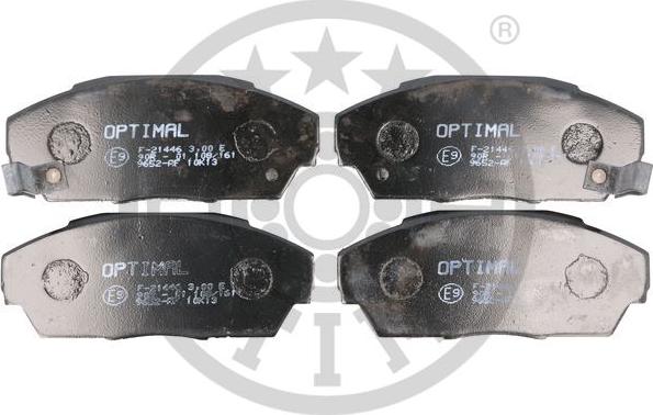 Optimal 9652 - Brake Pad Set, disc brake autospares.lv