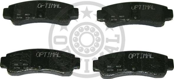 Optimal 9613 - Brake Pad Set, disc brake autospares.lv