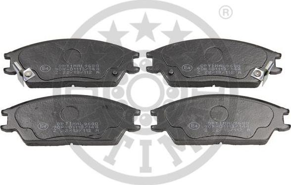 Optimal 9680 - Brake Pad Set, disc brake autospares.lv